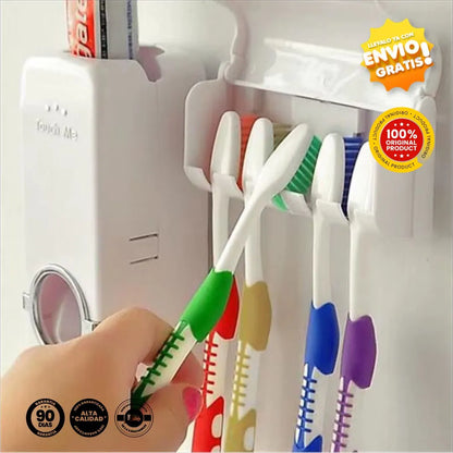 Dispensador de Crema y Porta Cepillos - CleanBrush Keeper®