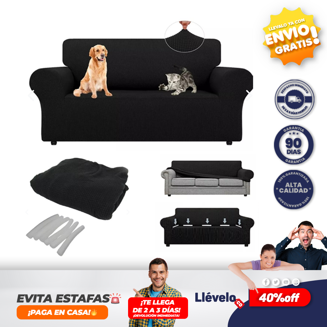 SofáGuard® Protector Forro Elastico Sofa 2 Puestos