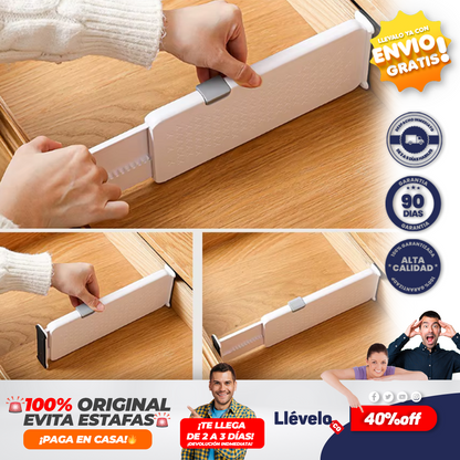 DiviSmart® Separadores de cajones de cocina ajustables y extensibles