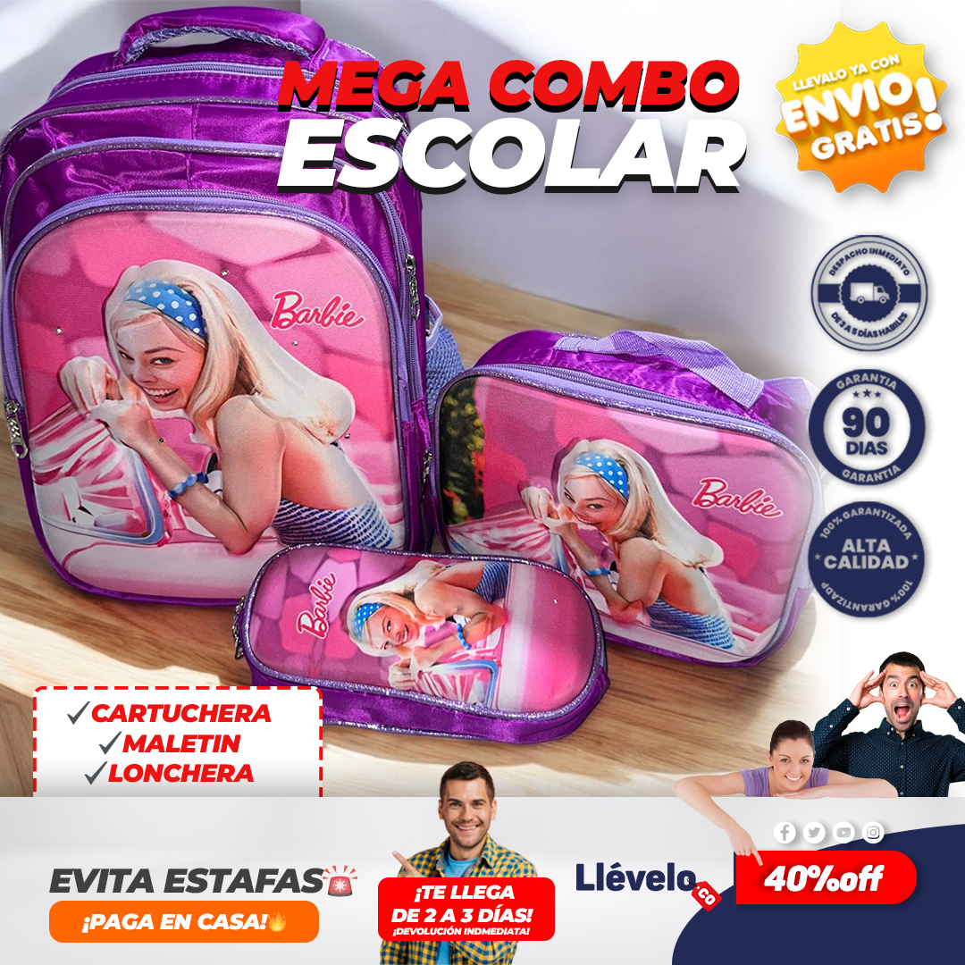 LumiKit® Super Kit Escolar con mochila luminosa