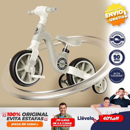 MOTO PLAY®  triciclo de Pedal para niños y niñas