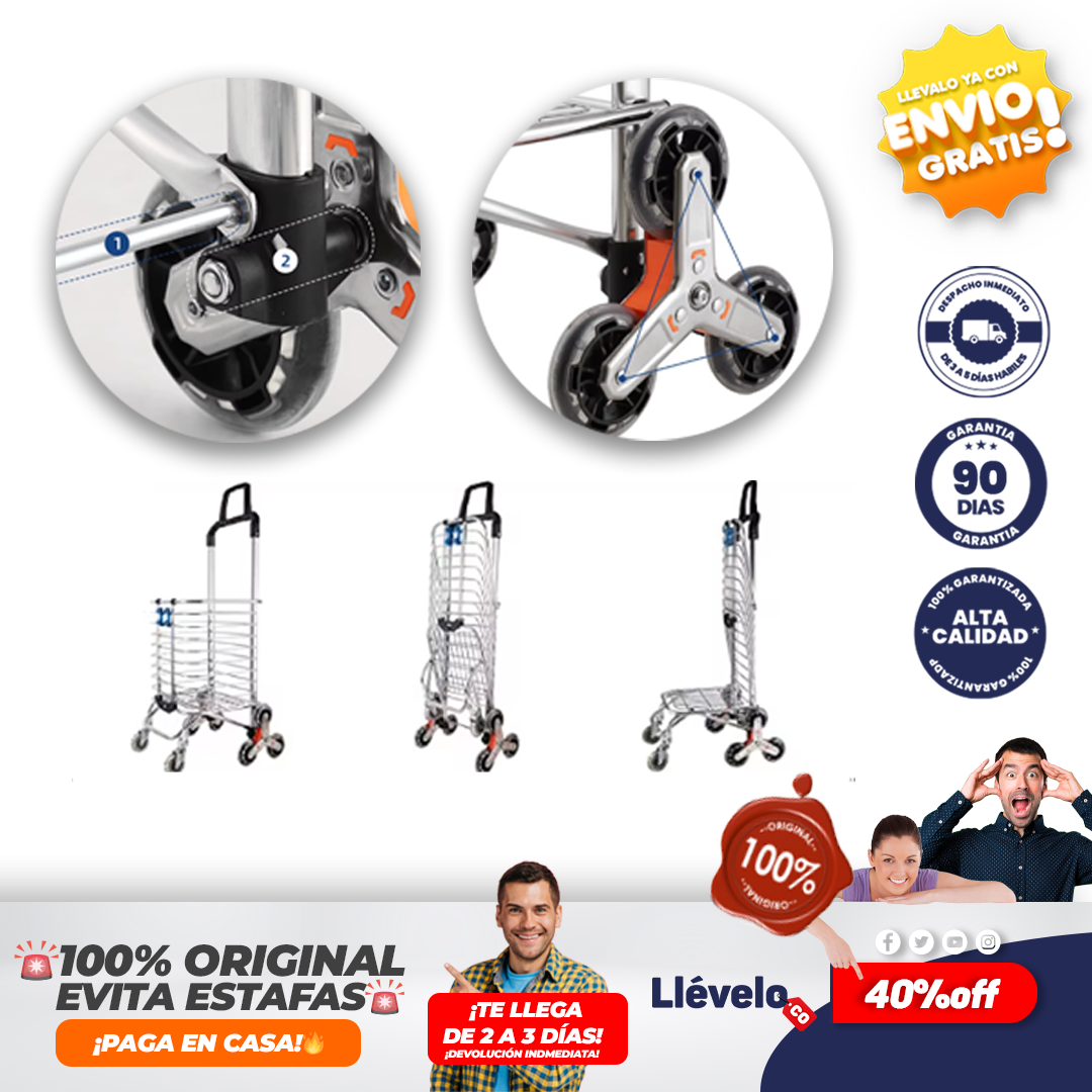 CityRoller®  Carro portátil para subir escaleras