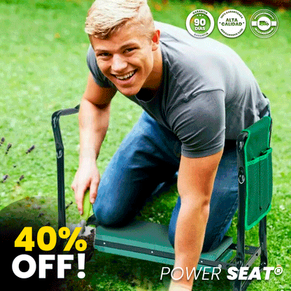 POWER SEAT® Rodillera de jardín plegable duradera, cojín suave portátil