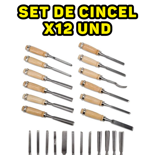 SET DE CINCEL X12 UND