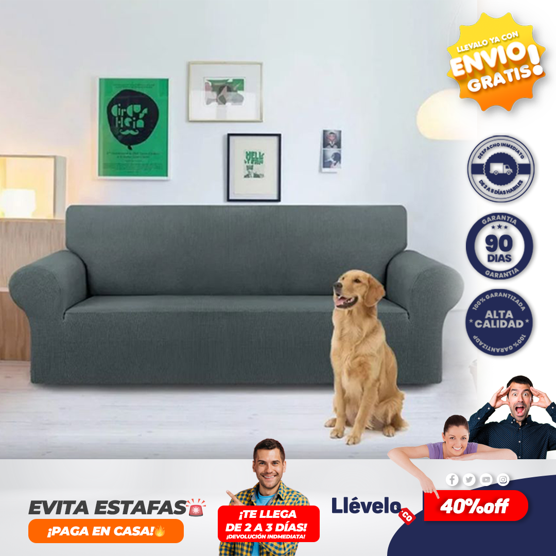 SofáGuard® Protector Forro Elastico Sofa 2 Puestos