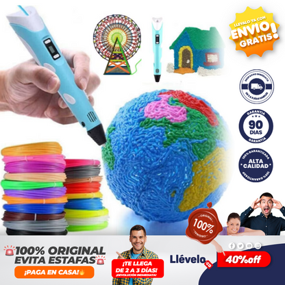 DibuMagic® Bolígrafo de impresión 3D USB