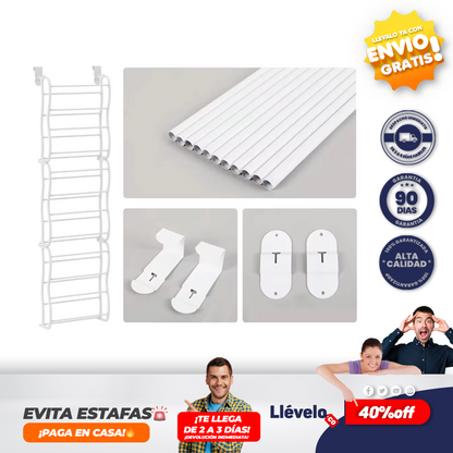 MaxiOrden® Zapatero de Puerta 12 Niveles