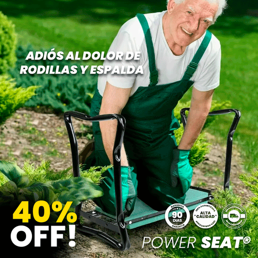 POWER SEAT® Rodillera de jardín plegable duradera, cojín suave portátil