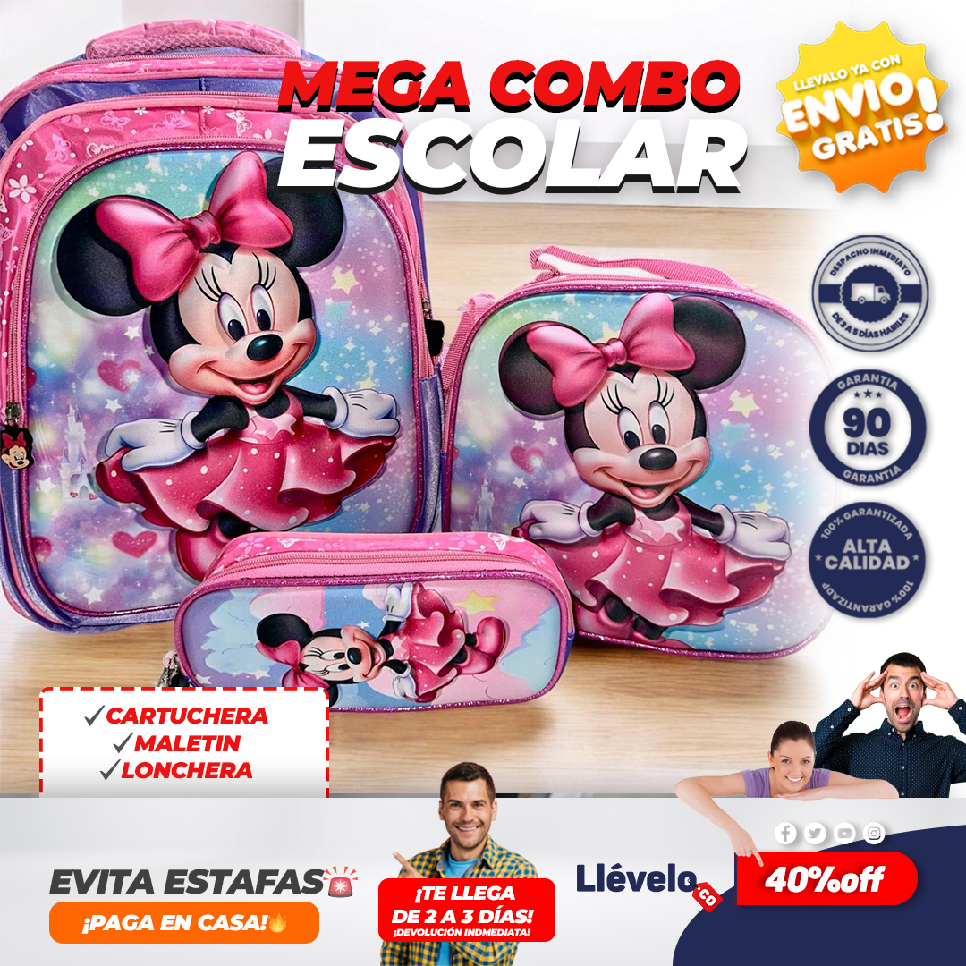 LumiKit® Super Kit Escolar con mochila luminosa