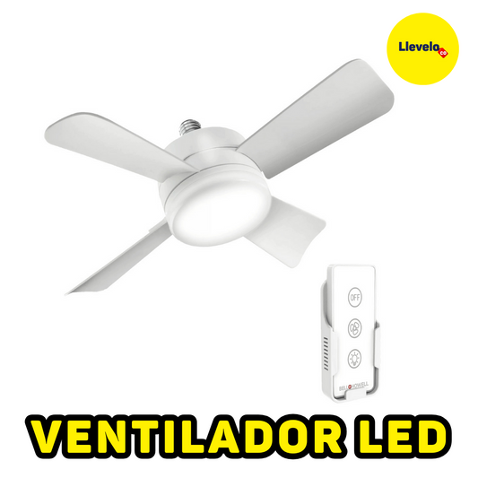 VENTILADOR LED ETERNO ¡Dura toda la vida!