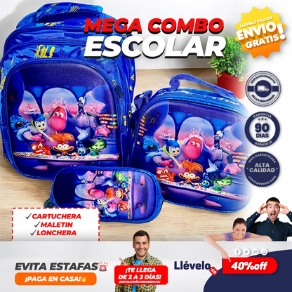 LumiKit® Super Kit Escolar con mochila luminosa