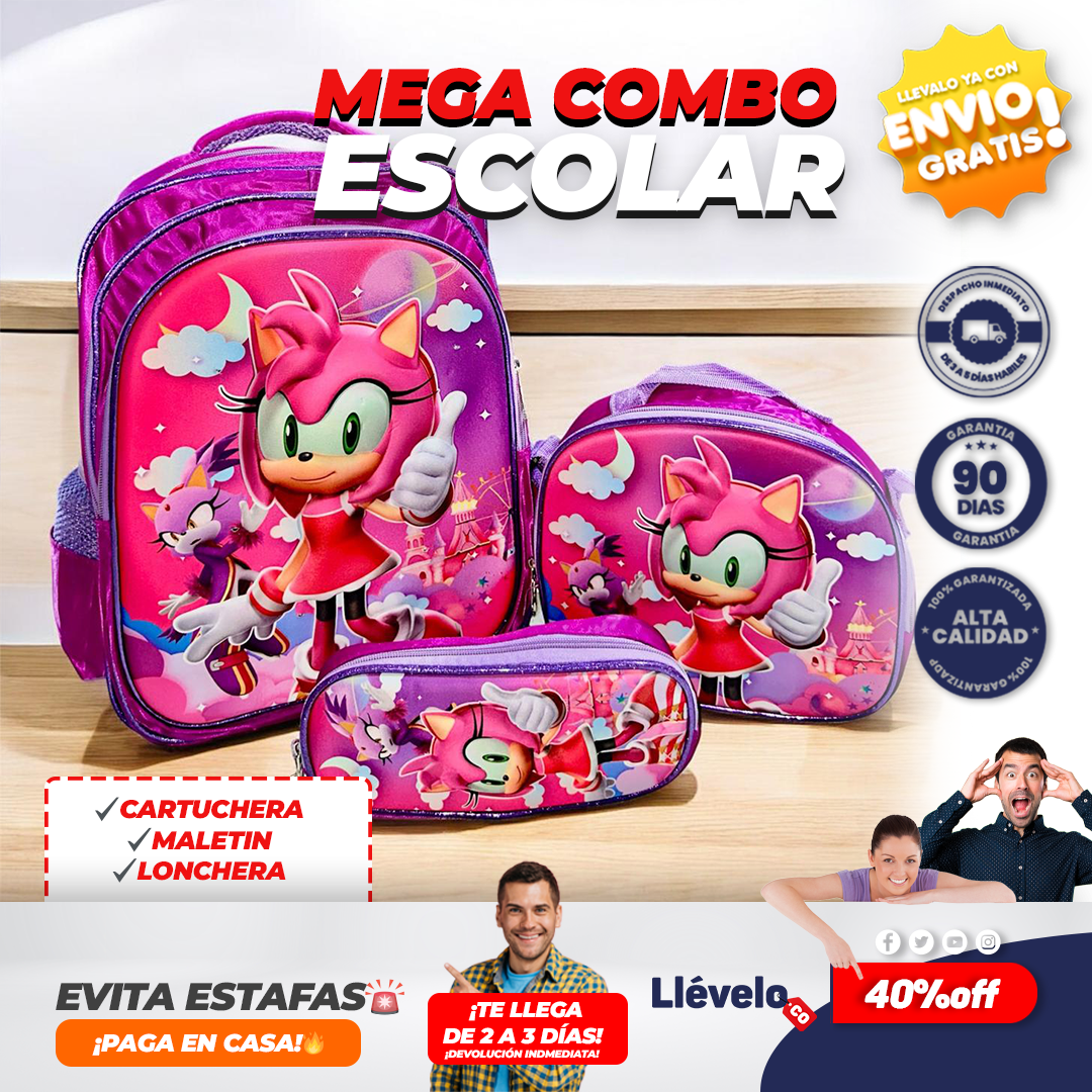 LumiKit® Super Kit Escolar con mochila luminosa