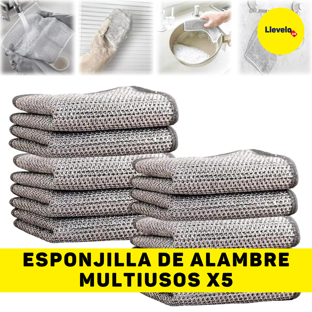 ESPONJILLA DE ALAMBRE MULTIUSOS X 10 UNIDADES