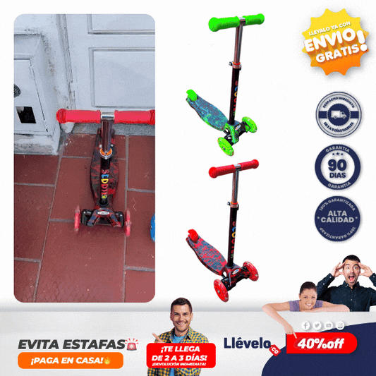 Scooter Ruedas Led