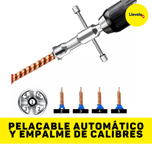 PELACABLE AUTOMÁTICO Y EMPALME DE CALIBRES