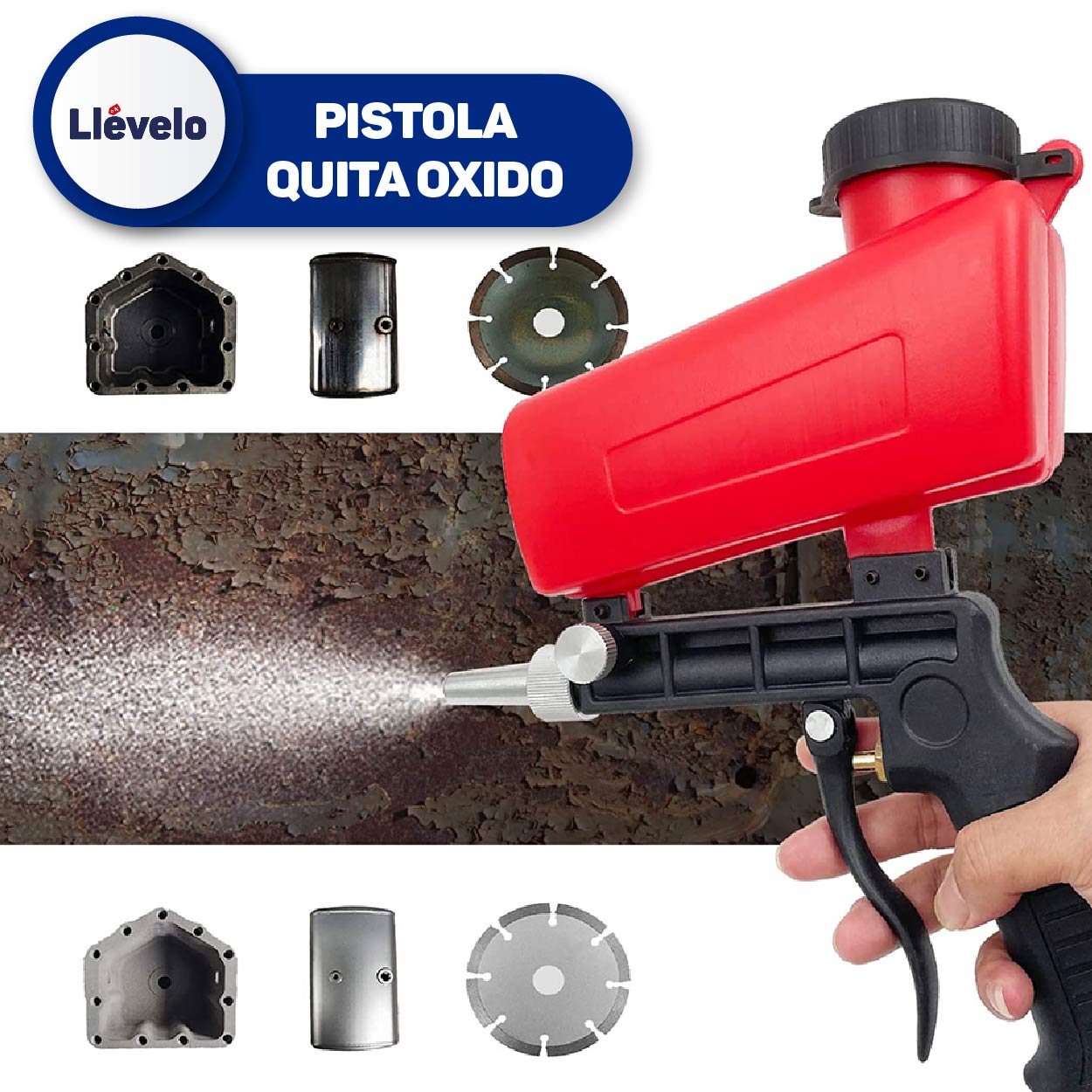 PISTOLA QUITA ÓXIDO