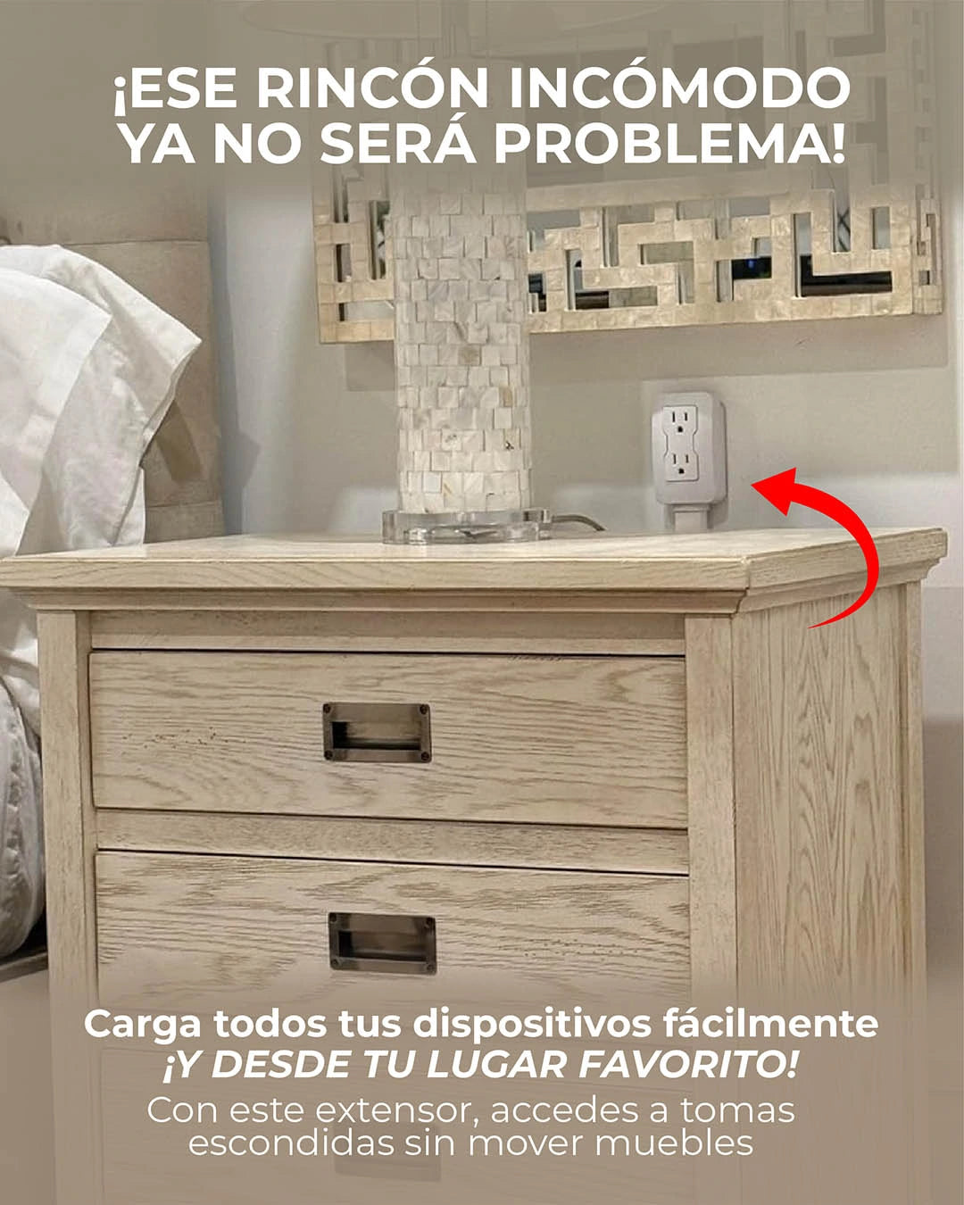 PowerEasy® - Acceso fácil a tomas ocultos