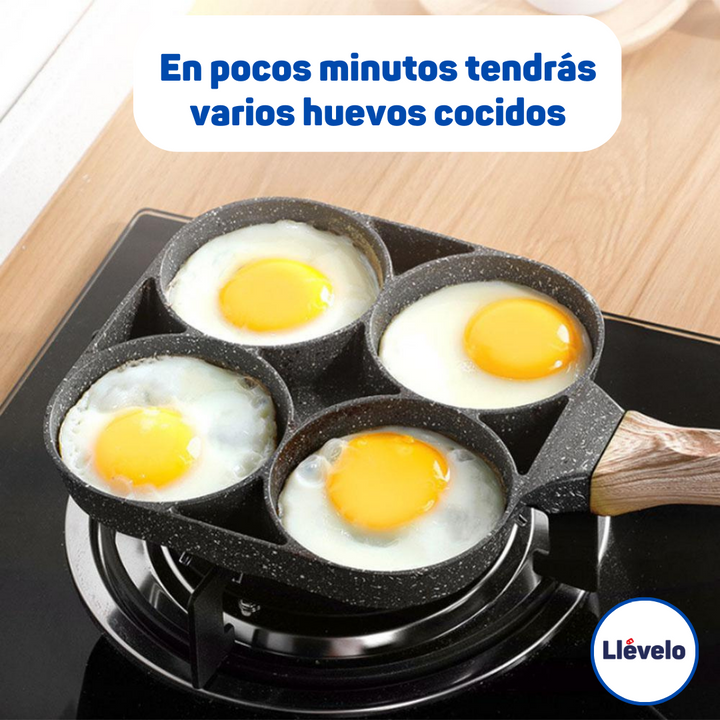 Sartén para huevos, sartén antiadherente para huevos, sartenes para  cocinar, sartén para cocinar huevos múltiples para el desayuno, corazones y